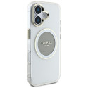 Kryt Guess IML METAL COLOR pro iPhone 16 - šedý