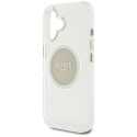 Kryt Guess IML METAL COLOR pro iPhone 16 - šedý