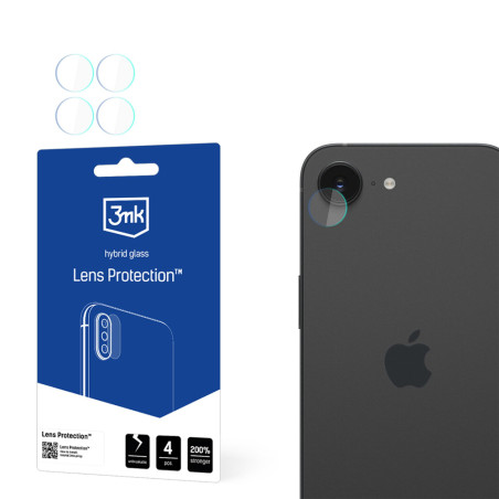 Ochranné sklo 3mk Lens Protection pro iPhone 16e - transparentní