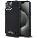 Kryt Karl Lagerfeld FW Metal Plate pro iPhone 15 černý