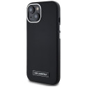 Kryt Karl Lagerfeld FW Metal Plate pro iPhone 15 černý