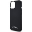 Kryt Karl Lagerfeld FW Metal Plate pro iPhone 15 černý