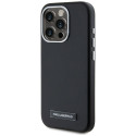 Kryt Karl Lagerfeld FW Metal Plate iPhone 15 Pro - černý
