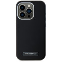 Kryt Karl Lagerfeld FW Metal Plate iPhone 15 Pro - černý