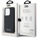 Kryt Karl Lagerfeld FW METAL PLATE iPhone 15 Pro Max černý