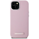 Kryt Karl Lagerfeld FW Metal Plate iPhone 15 - růžový