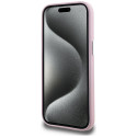 Kryt Karl Lagerfeld FW Metal Plate iPhone 15 - růžový
