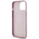 Kryt Karl Lagerfeld FW Metal Plate iPhone 15 - růžový