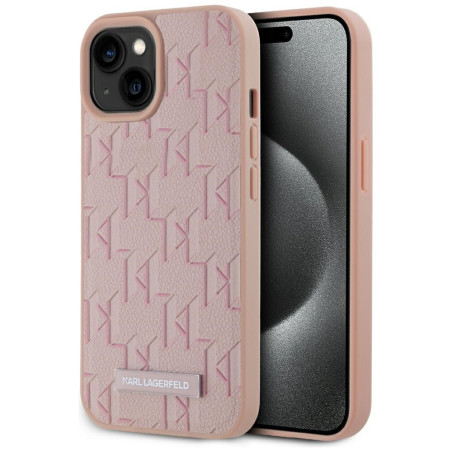 Kryt Karl Lagerfeld pro iPhone 15 - růžový