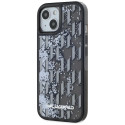 Kryt Karl Lagerfeld LIQUID GLITTER pro iPhone 15 - černý