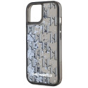 Kryt Karl Lagerfeld LIQUID GLITTER pro iPhone 15 - černý