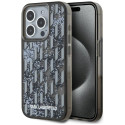 Kryt Karl Lagerfeld LIQUID GLITTER pro iPhone 15 Pro – černý
