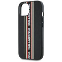 Kryt Karl Lagerfeld Saffiano Athleisure Stripes pro iPhone 15 - červe