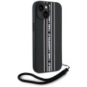 Kryt Karl Lagerfeld SAFFIANO ATHLEISURE STRIPES pro iPhone 15 - pink