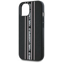 Kryt Karl Lagerfeld SAFFIANO ATHLEISURE STRIPES pro iPhone 15 - pink