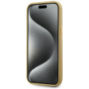 Kryt Karl Lagerfeld WRINKLED METAL SIGNATURE iPhone 15 – zlatý