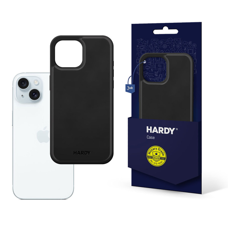 Kryt 3mk HARDY pro iPhone 15 Plus - černý