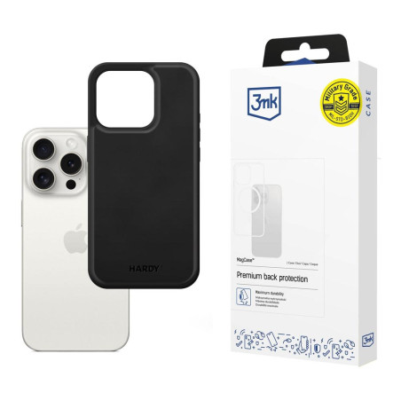 Kryt 3mk HARDY MagSafe pro iPhone 15 Pro – černý