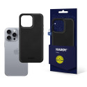 3mk HARDY Apple Silky Leather MagCase iPhone 16 Pro Max – černý