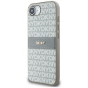 Kryt DKNY Repeat Texture Pattern iPhone 16e - béžový