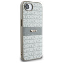 Kryt DKNY Repeat Texture Pattern iPhone 16e - béžový