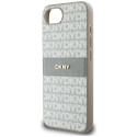 Kryt DKNY Repeat Texture Pattern iPhone 16e - béžový