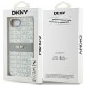 Kryt DKNY Repeat Texture Pattern iPhone 16e - béžový