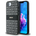 Kryt DKNY REPEAT TEXTURE PATTERN iPhone 16e - černý
