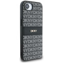 Kryt DKNY REPEAT TEXTURE PATTERN iPhone 16e - černý