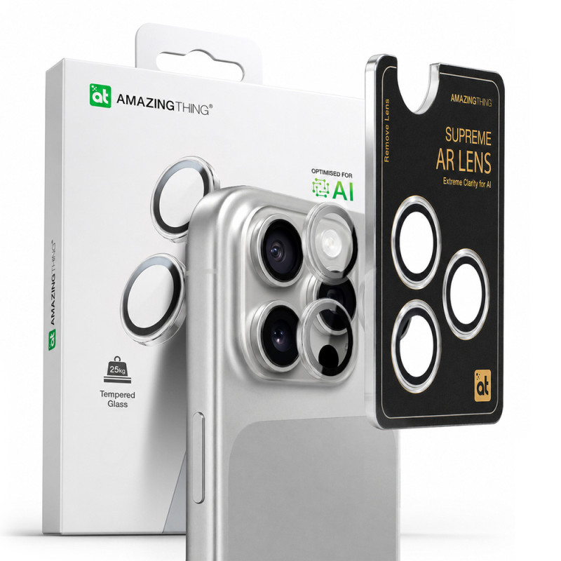Ochranné sklo AmazingThing AR 3 LENS GLASS pro iPhone 16 Pro Max - transparentní