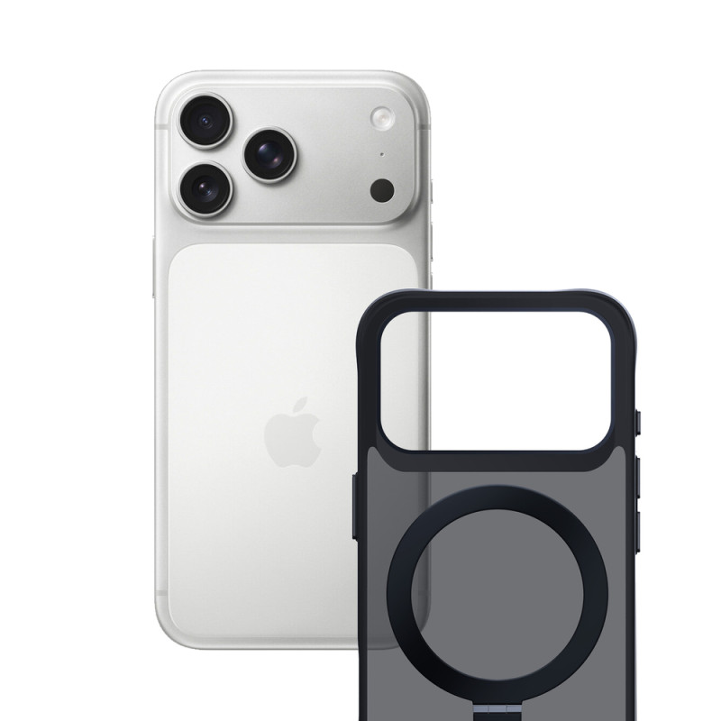 Kryt 3mk SMOKE CASE MAG&STAND pro iPhone 17 Pro - černý
