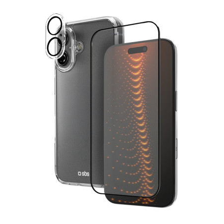 Kryt SBS D3O SET pro iPhone 16 – transparentní