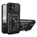 Kryt Hurtel HYBRID ARMOR Camshield iPhone 17 – černý