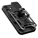 Kryt Hurtel HYBRID ARMOR Camshield iPhone 17 – černý