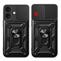 Kryt Hurtel HYBRID ARMOR Camshield iPhone 17 – černý