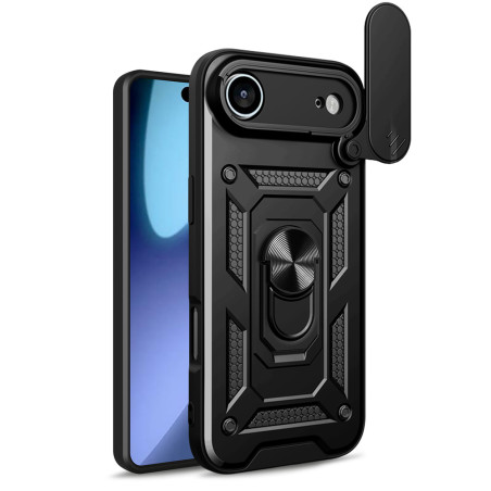 Kryt Hurtel HYBRID ARMOR Camshield pro iPhone 17 Air - černý