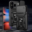 Kryt Hurtel Hybrid Armor Camshield iPhone 17 Pro Max černá