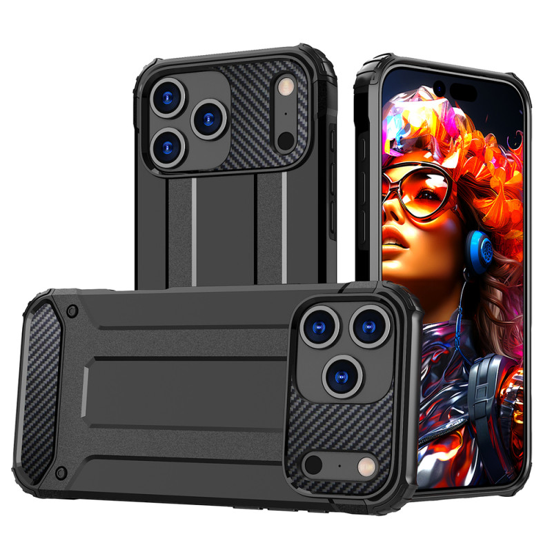 Kryt Hurtel HYBRID ARMOR pro iPhone 17 Pro - černý
