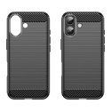 Kryt Hurtel Carbon Case pro iPhone 17 - černý