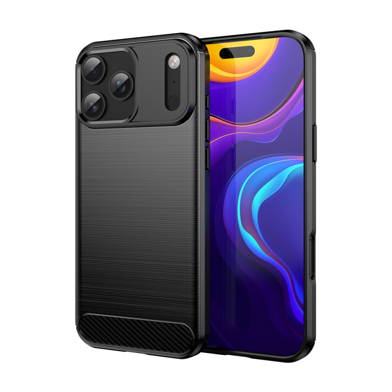 Kryt Hurtel CARBON CASE pro iPhone 17 Pro - černý