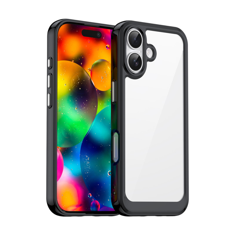 Kryt Hurtel OUTER SPACE pro iPhone 17 - černá transparentní