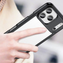 Kryt Hurtel OUTER SPACE pro iPhone 17 Pro Max - černá transparentní
