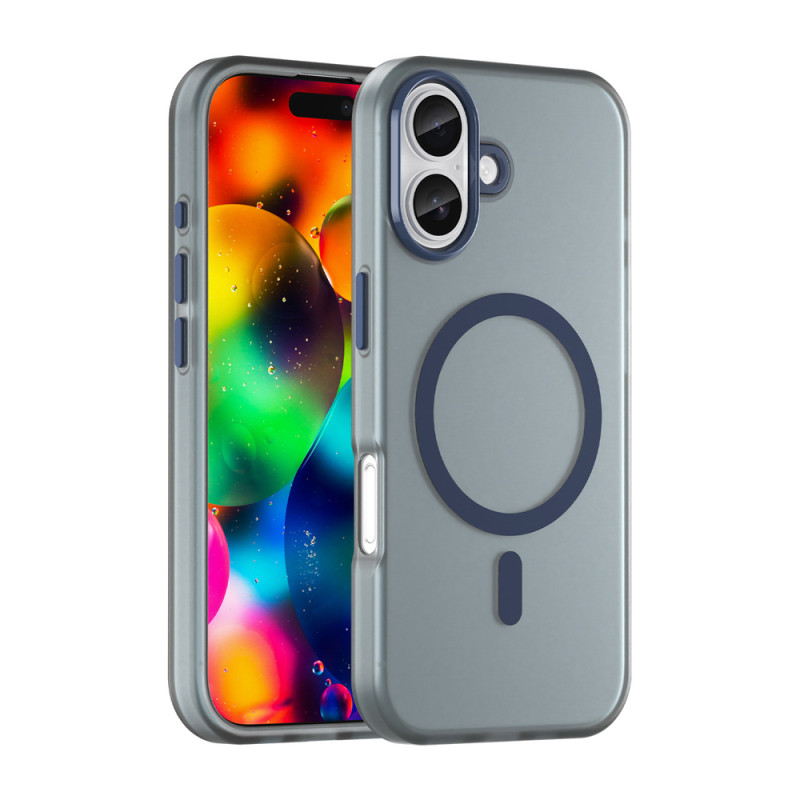 Kryt Hurtel Magnetic Abrasive pro iPhone 17 - matově modrý