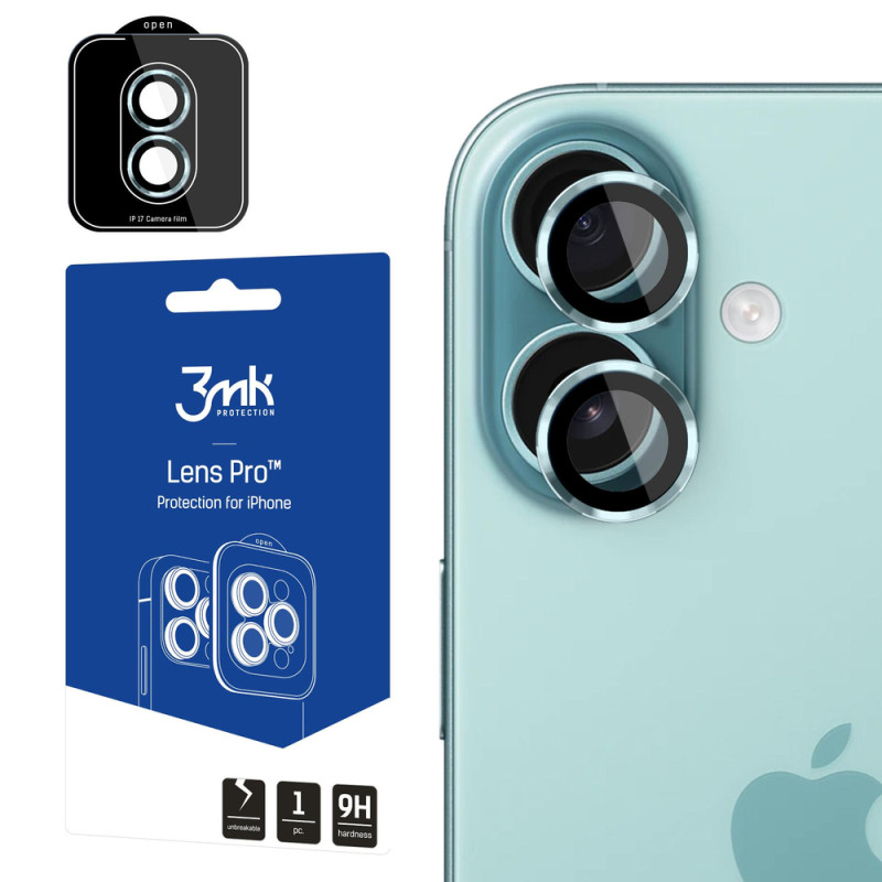 Ochranné sklo 3mk LENS PROTECTION PRO pro iPhone 17 - zelené
