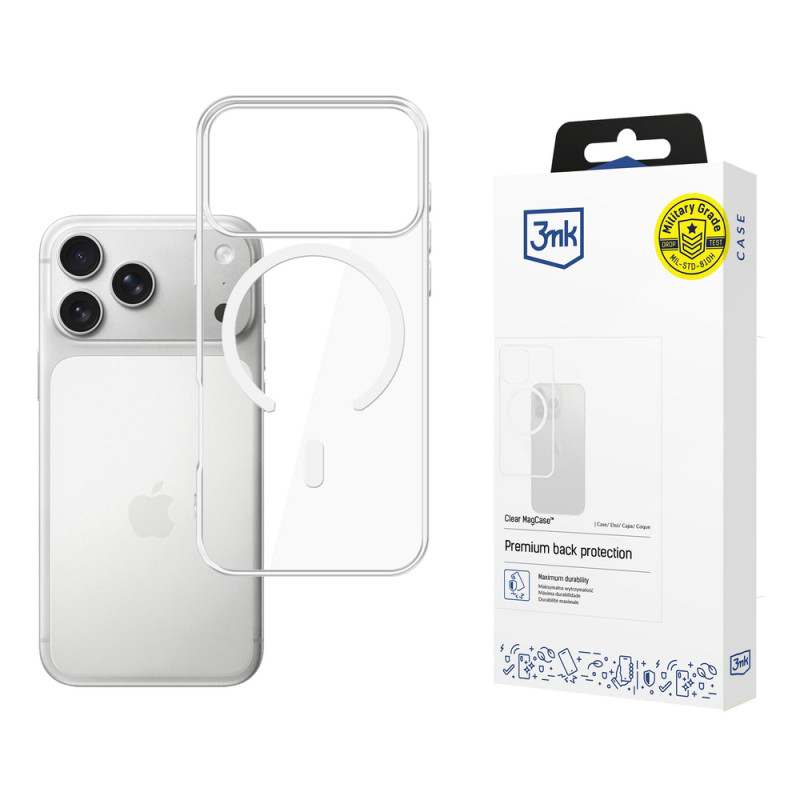 Kryt 3mk Clear MagCase pro iPhone 17 Pro Max - transparent