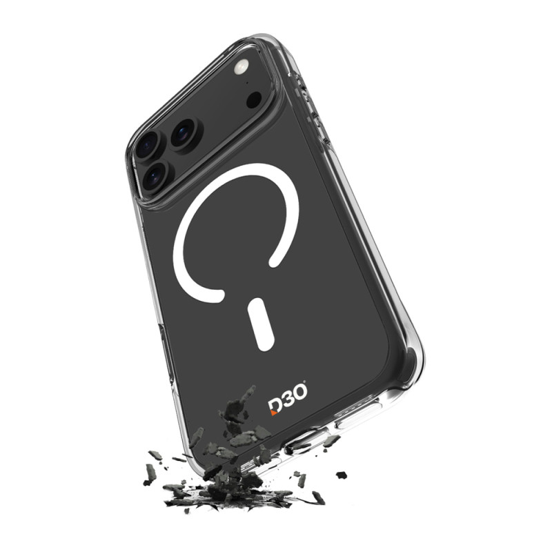 Kryt Puro IMPACT CLEAR D3O pro iPhone 17 Pro - transparentní