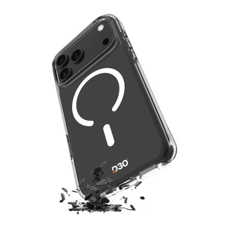 Kryt Puro Impact Clear D3O iPhone 17 Pro – transparentní