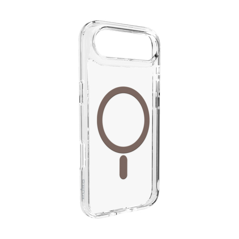 Kryt Puro Lite Mag pro iPhone 17 Air - transparent s hnědým kroužkem