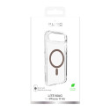 Kryt Puro Lite Mag pro iPhone 17 Air - transparent hnědý kroužek