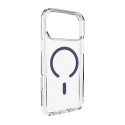 Kryt Puro Lite Mag pro iPhone 17 Pro – transparentní modrý krouže